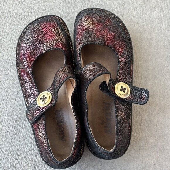 Alegria Paloma Brown Pebble Mary Jane Clog Size 37 - Picture 6 of 10